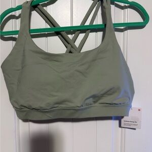 LULULEMON Women's FOG Green Sports Bra NWT